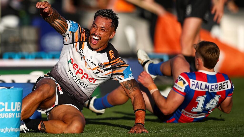 Worth celebrating: Patrick Herbert’s NRL return was three-and-a-half years in the making.
