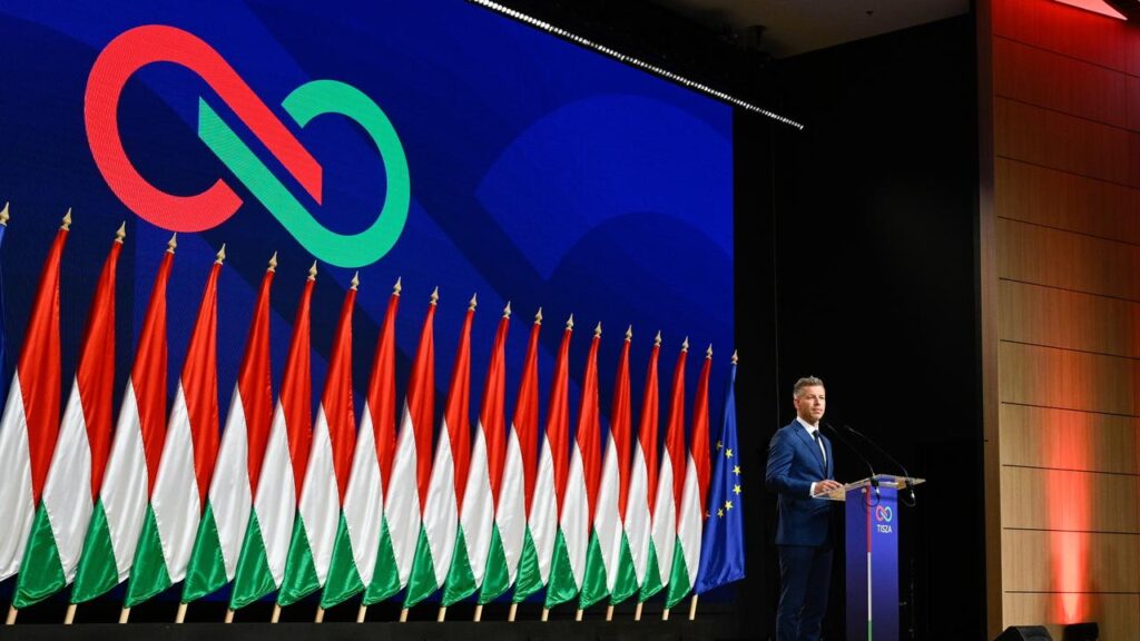 Peter Magyar says Hungary’s election ⁠results show voters had decided to “change the regime”.
