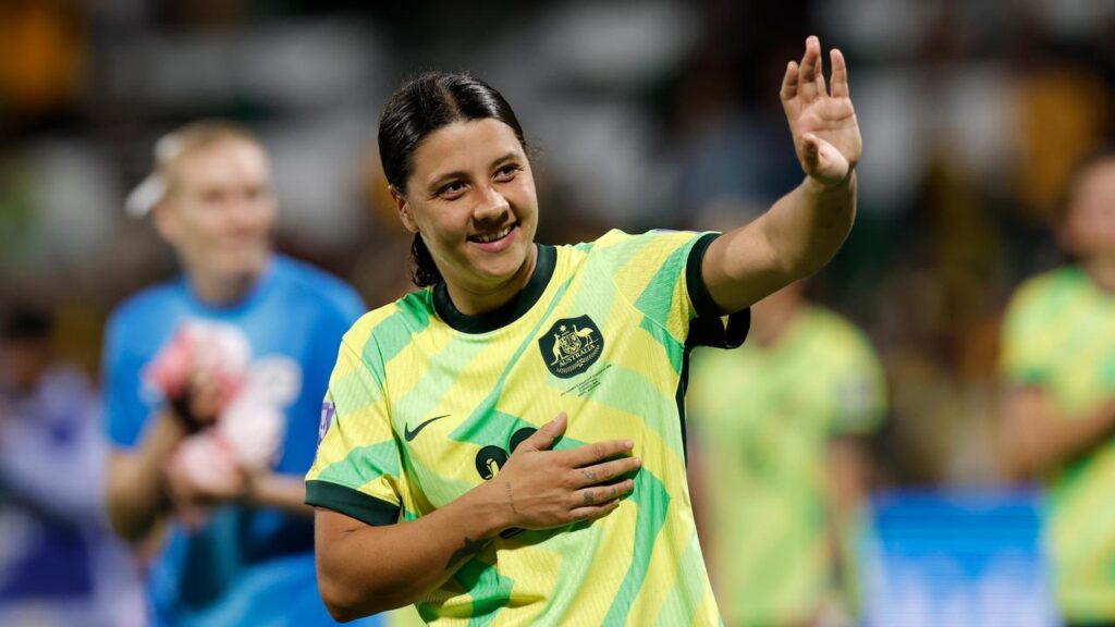 Sam Kerr has scored her 75th goal for the Matildas as they beat Kenya in the FIFA Series final.
