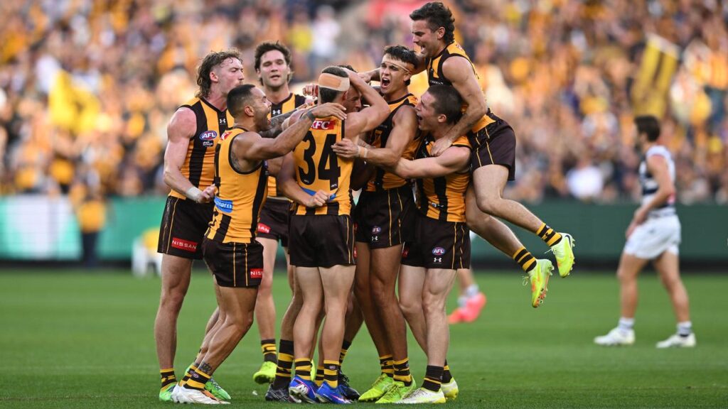 Hawthorn have beaten Geelong by a point in yet another Easter Monday epic.
