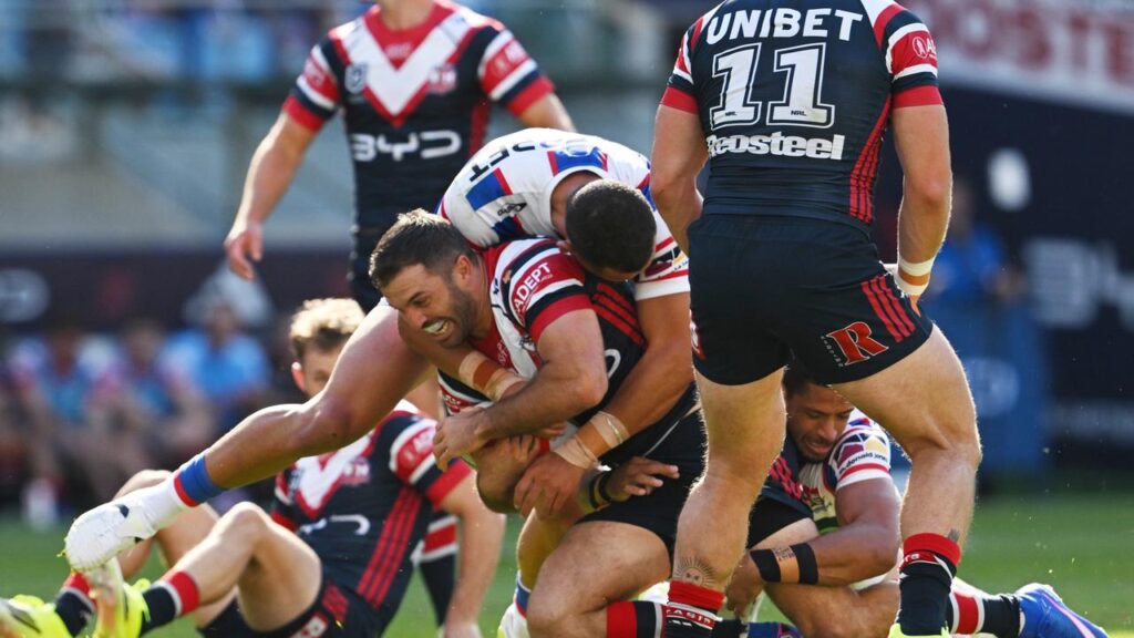 James Tedesco put the game on his back and has led the Roosters to an important NRL win.
