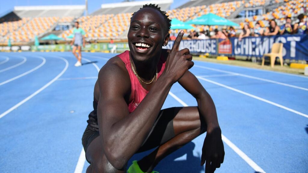 King of the kids: Gout Gout has crushed the field in the 100m U20 nationals final in Brisbane.
