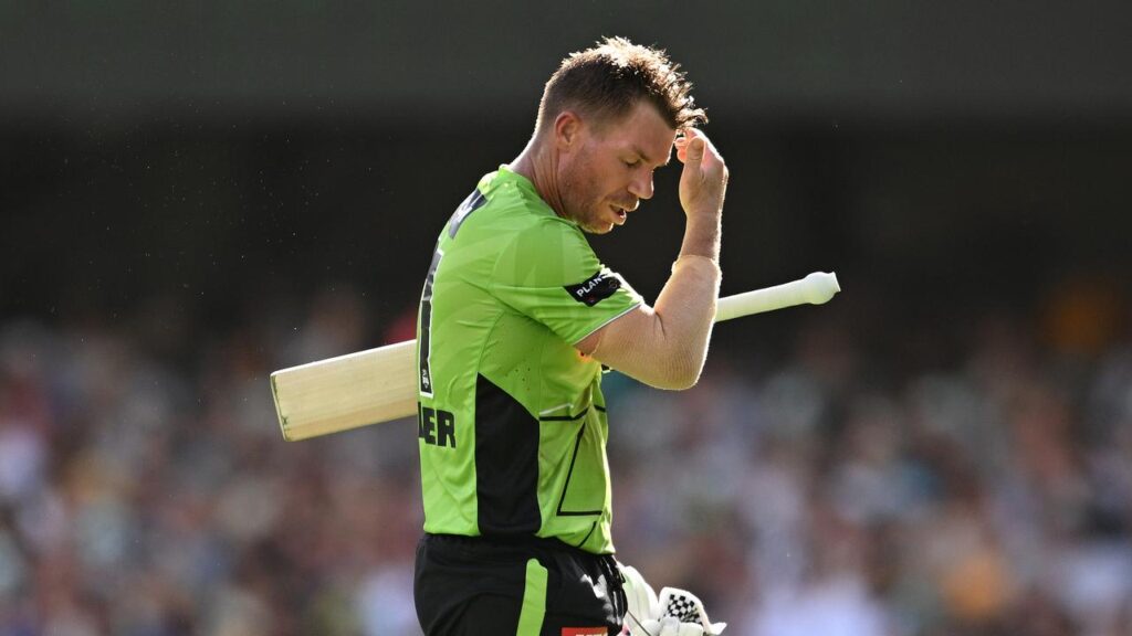 David Warner’s captaincy of the Sydney Thunder is uncertain as he faces a drink-driving charge.
