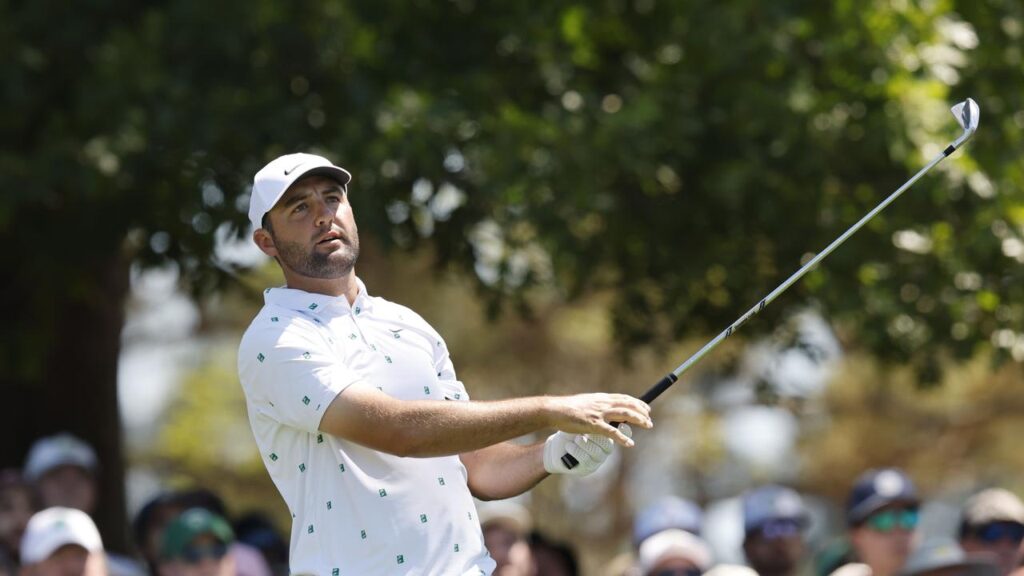 Scottie Scheffler has made a charge on moving day as he seeks a third Masters title.

