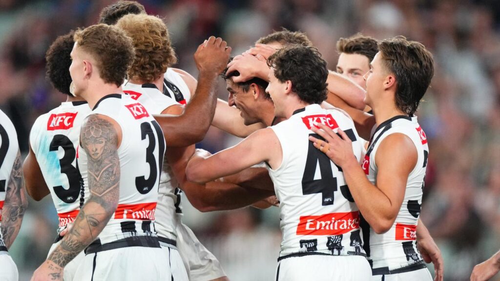 Collingwood’s Scott Pendlebury was the centre of attention for all the right reasons at the MCG. 
