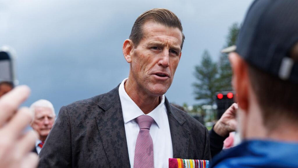 Former SAS soldier Ben Roberts-Smith says he was always going to attend the Anzac Day service.
