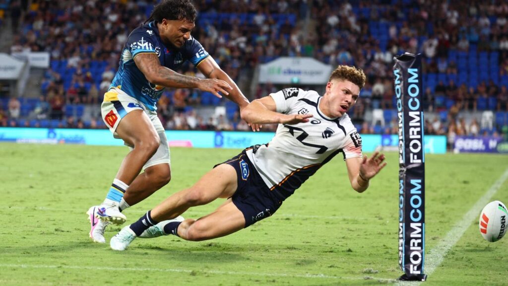 Brisbane debutant Antonio Verhoeven (right) had a great story to tell about his rise to the NRL.
