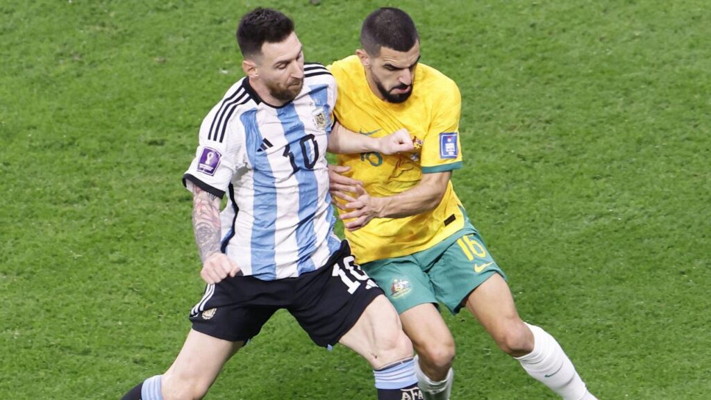 After duelling Lionel Messi in Qatar, Socceroo Aziz Behich now has another World Cup date to savour.
