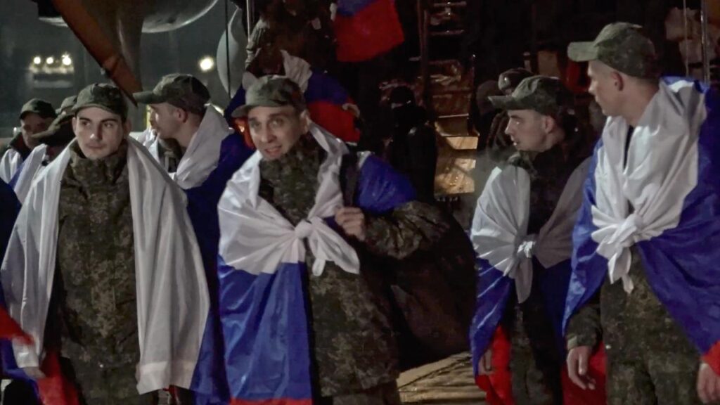 Russia and Ukraine have exchanged prisoners of war during a brief ceasefire.
