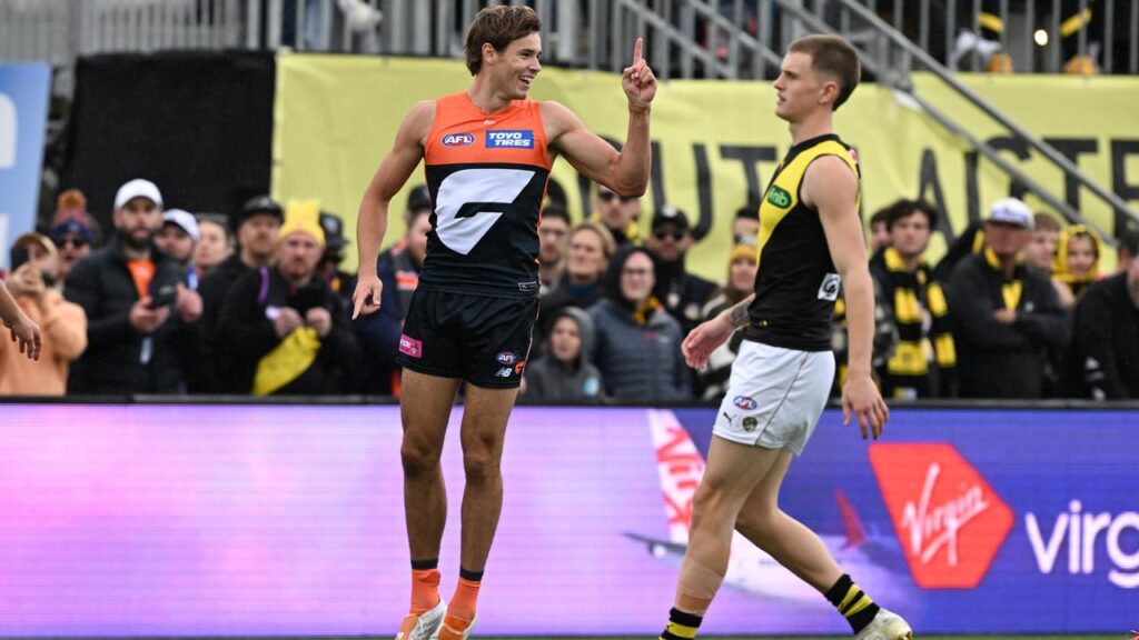 Aaron Cadman (l) has bounced back since a pelvic injury stalled the start of his AFL season. 
