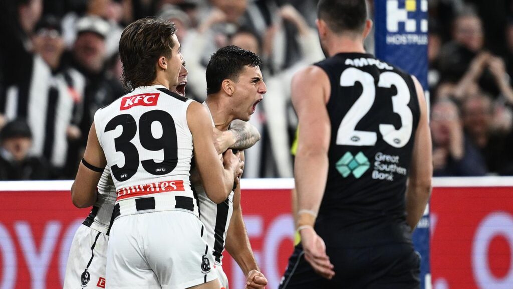 Nick Daicos was immense in his 100th match as Collingwood pipped Carlton in an MCG nail-biter.
