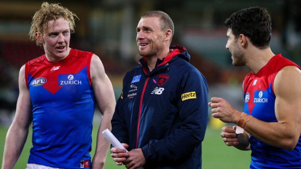 Former Demons Clayton Oliver, Simon Goodwin and Christian Petracca are now all with different clubs.

