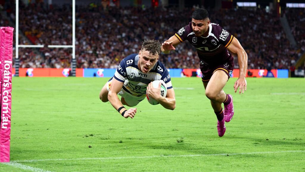 A first-half try by Zac Laybutt set the Cowboys on the path to a classic win over the Broncos.
