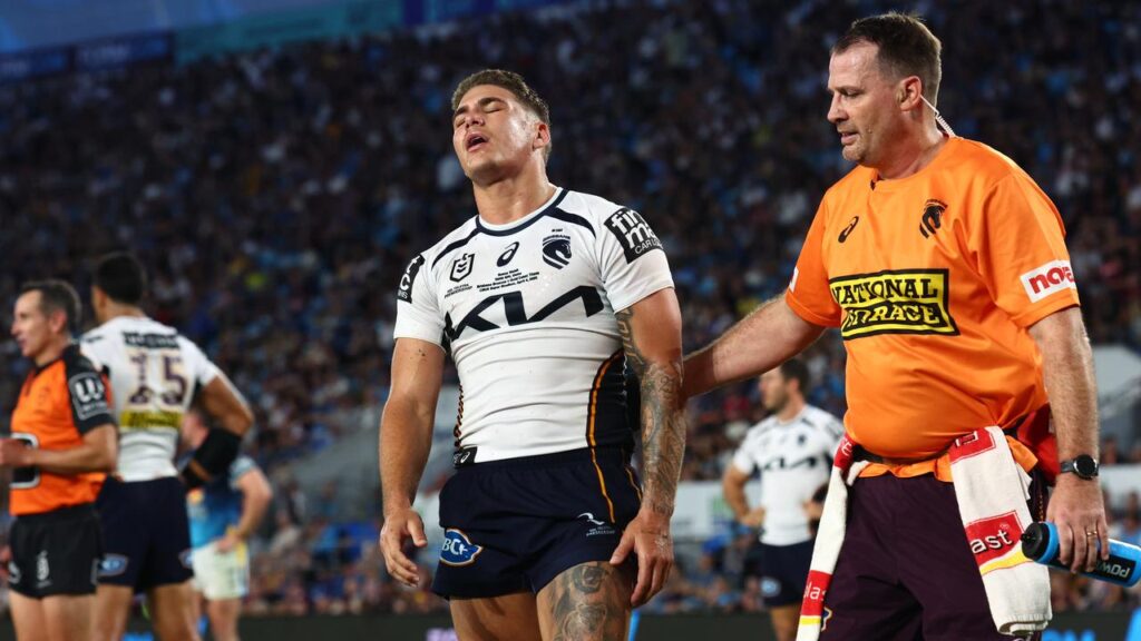 Reece Walsh is hoping to be cleared to return from a facial fracture suffered against Gold Coast.
