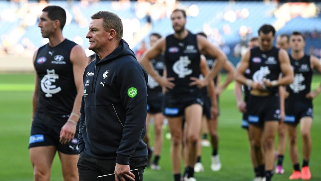 Michael Voss is looking to lead the Blues out of a rut characterised by second-half fadeouts.
