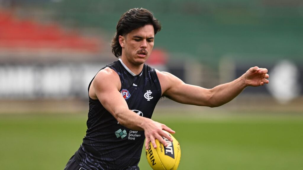 All the focus on Carlton has been around Elijah Hollands, who suffered a mental episode last week.
