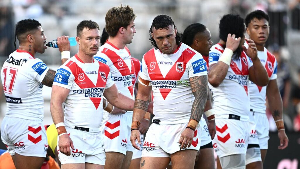 New low: The Dragons’ 0-5 start has heaped pressure on coach Shane Flanagan.
