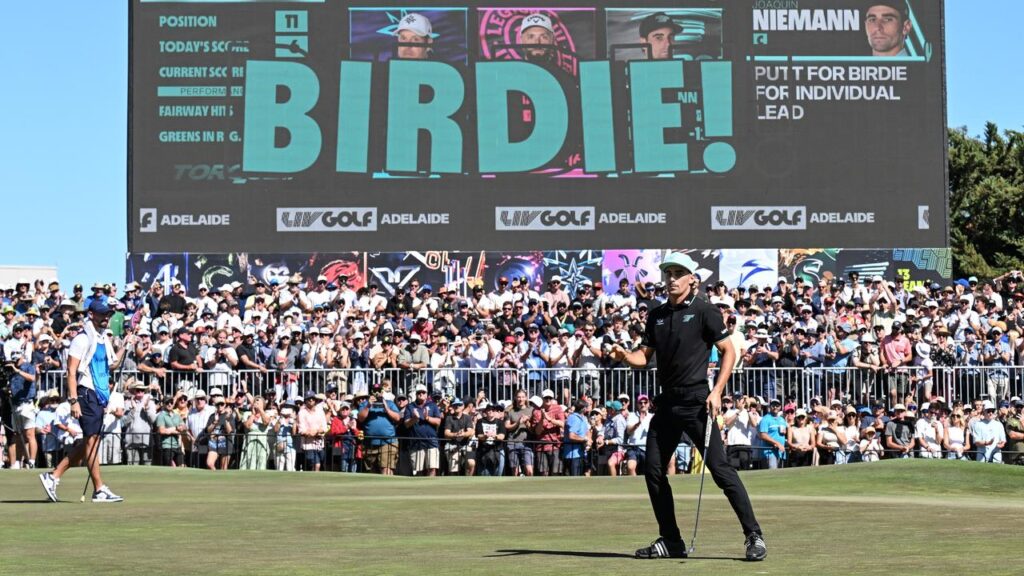 The LIV Golf event in Adelaide has been extremely popular with players and fans. 
