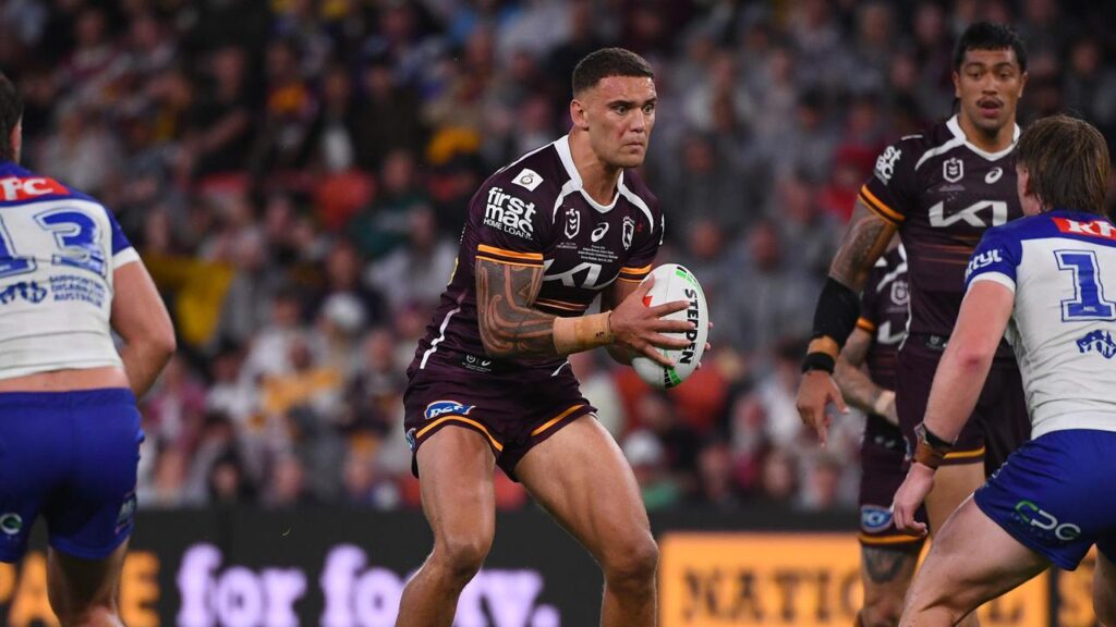 Brisbane newcomer Preston Riki (c) is facing a one-game suspension.
