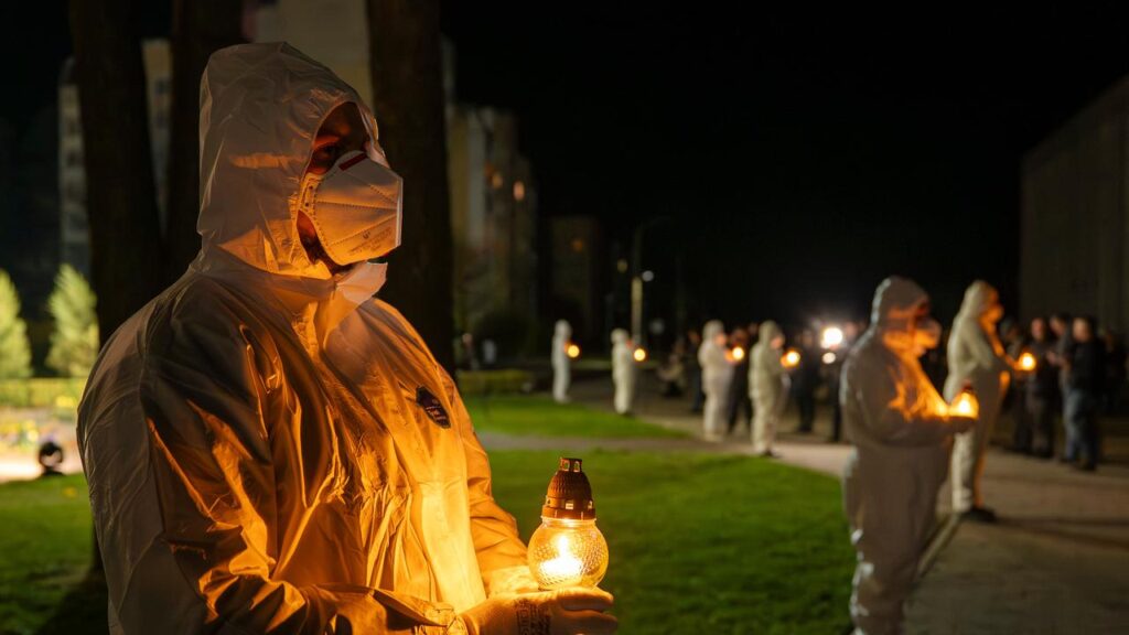 Ukraine marks 40 years since the Chernobyl disaster as threats of another nuclear accident loom.
