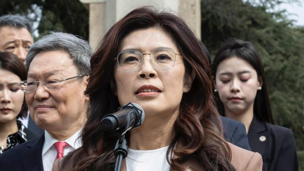 Taiwan’s Cheng Li-wun is in China on what she calls a peace mission to reduce tensions.
