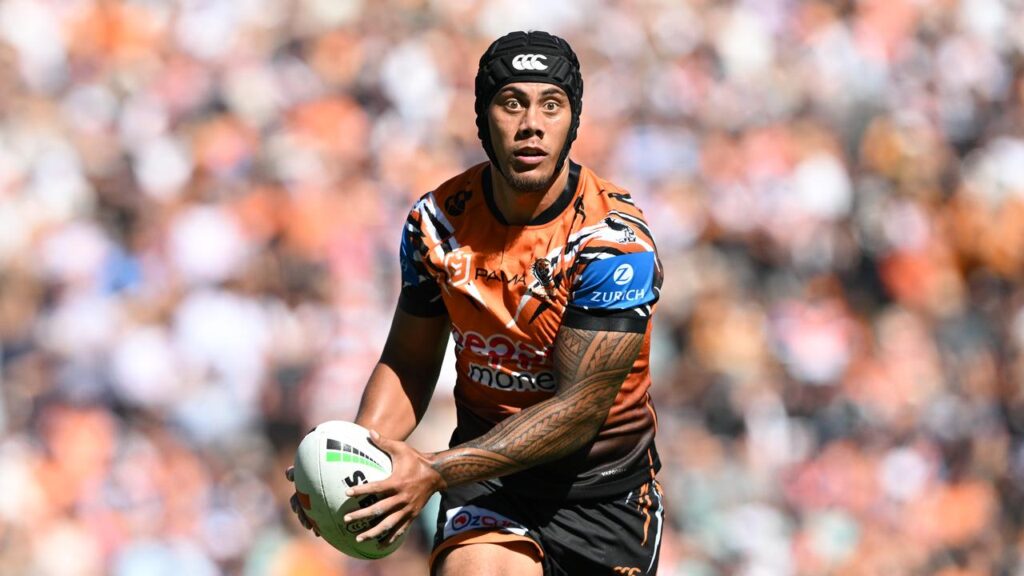 Jarome Luai is a welcome addition for the high-flying Wests Tigers.

