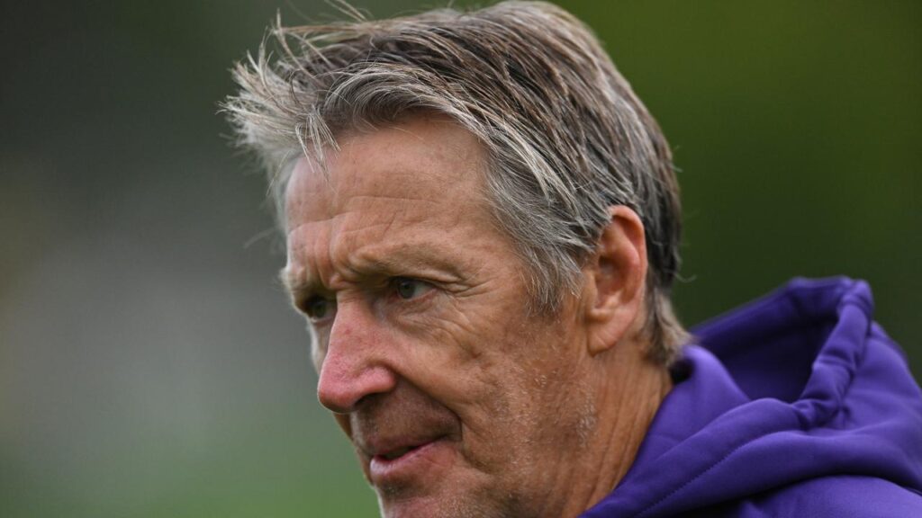 Melbourne head coach Craig Bellamy had the Storm working on their defence at training this week.
