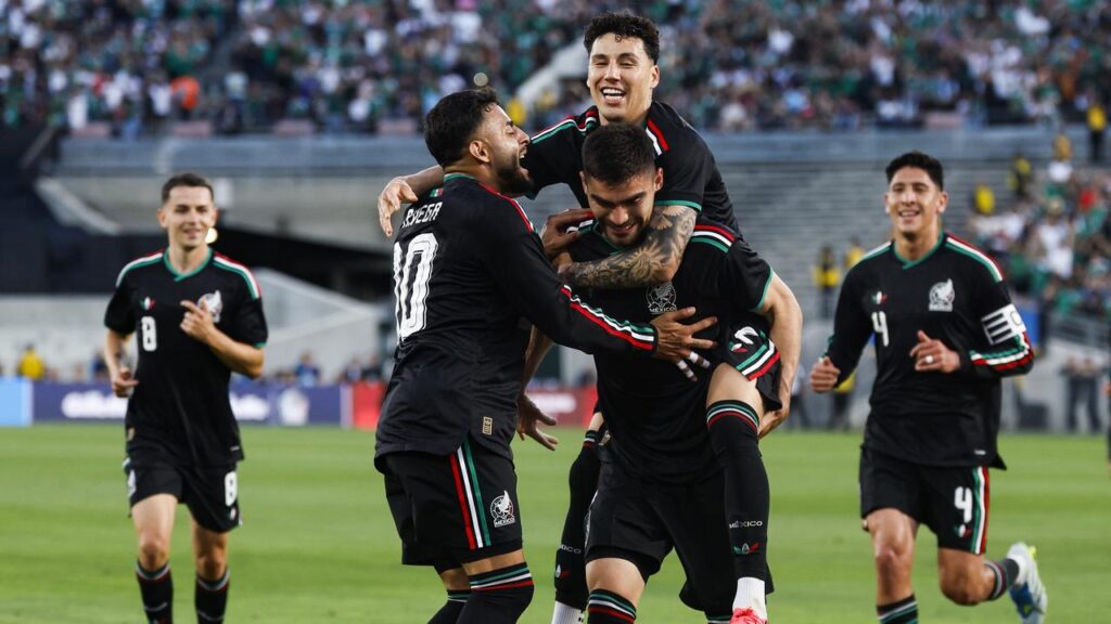 Mexico rode to victory against the Socceroos on the back of a goal from defender Johan Vasquez.
