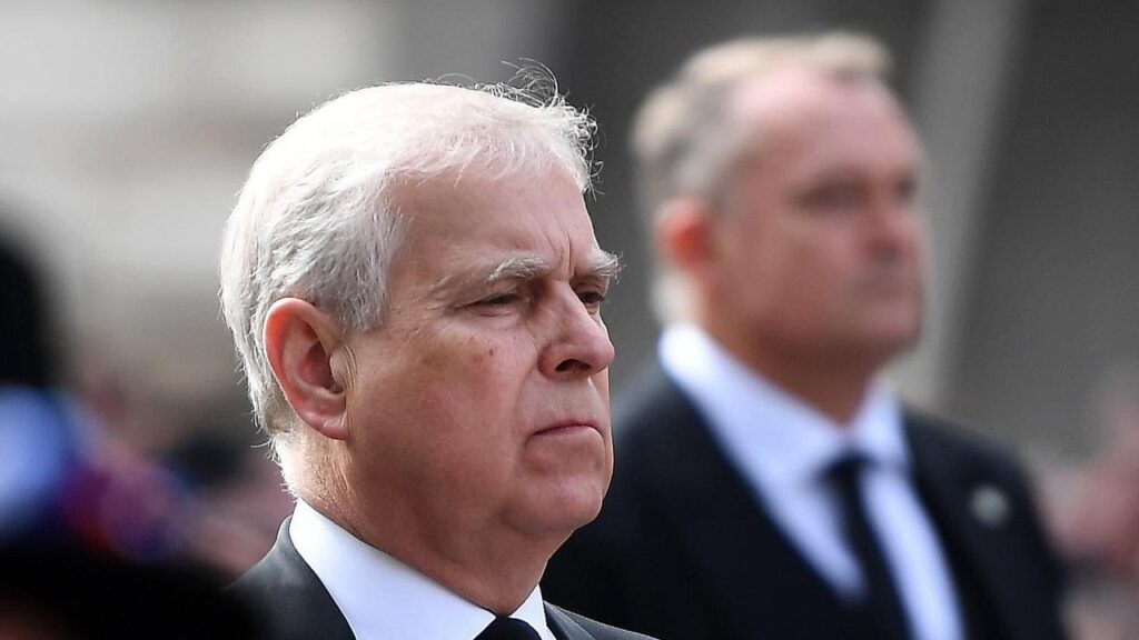 A man has been arrested for allegedly threatening Andrew Mountbatten-Windsor near his home.
