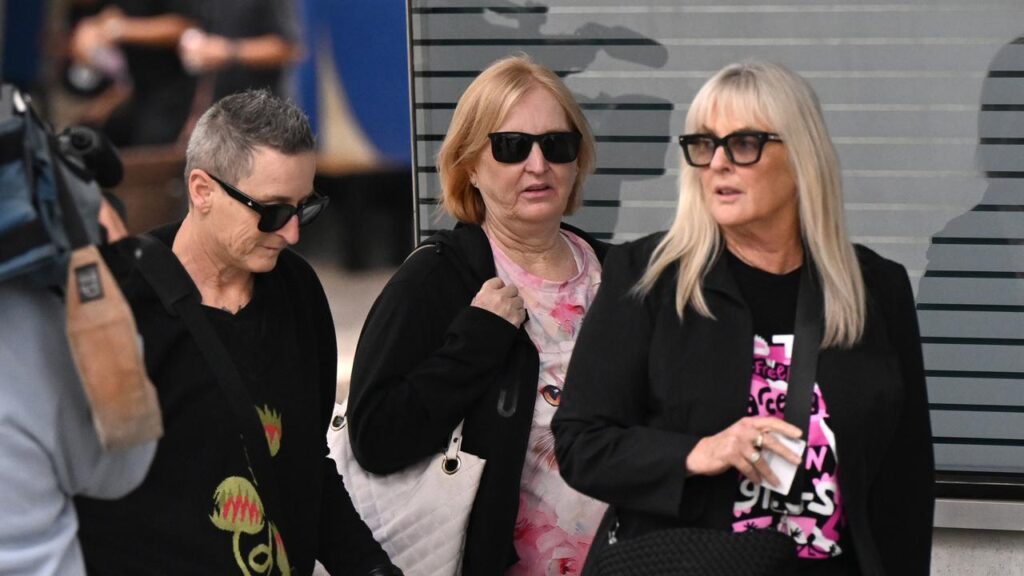 Maree Mavis Crabtree (centre) has been found not guilty of murdering her son.
