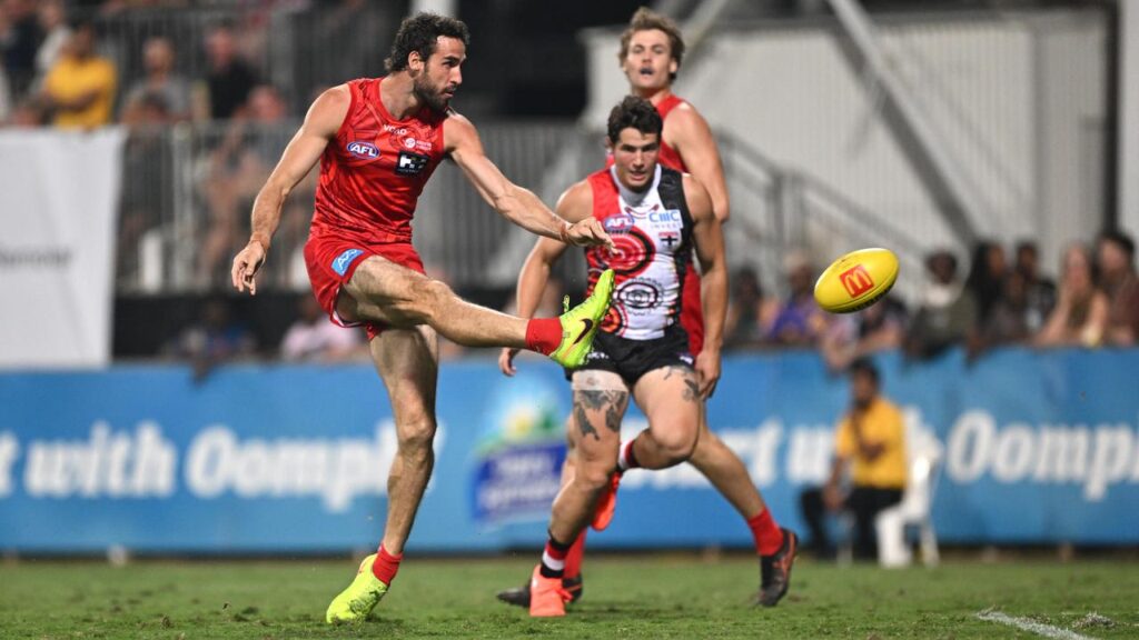 Ben King kicked four goals in Gold Coast’s win over St Kilda in Darwin.
