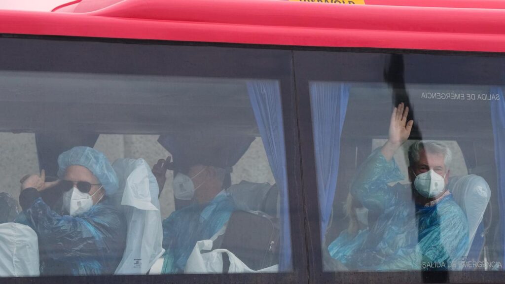 Some passengers have already disembarked from the hantavirus-stricken cruise ship MV Hondius.
