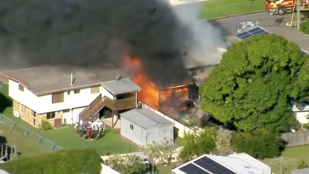 The Clontarf home of Ben and Michelle Beaumont has been destroyed in an alleged arson attack.
