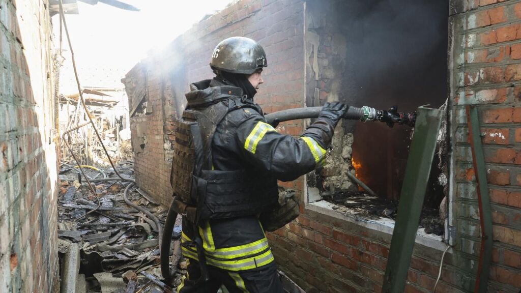 Russian forces launched more than 100 drones overnight, Kyiv says.
