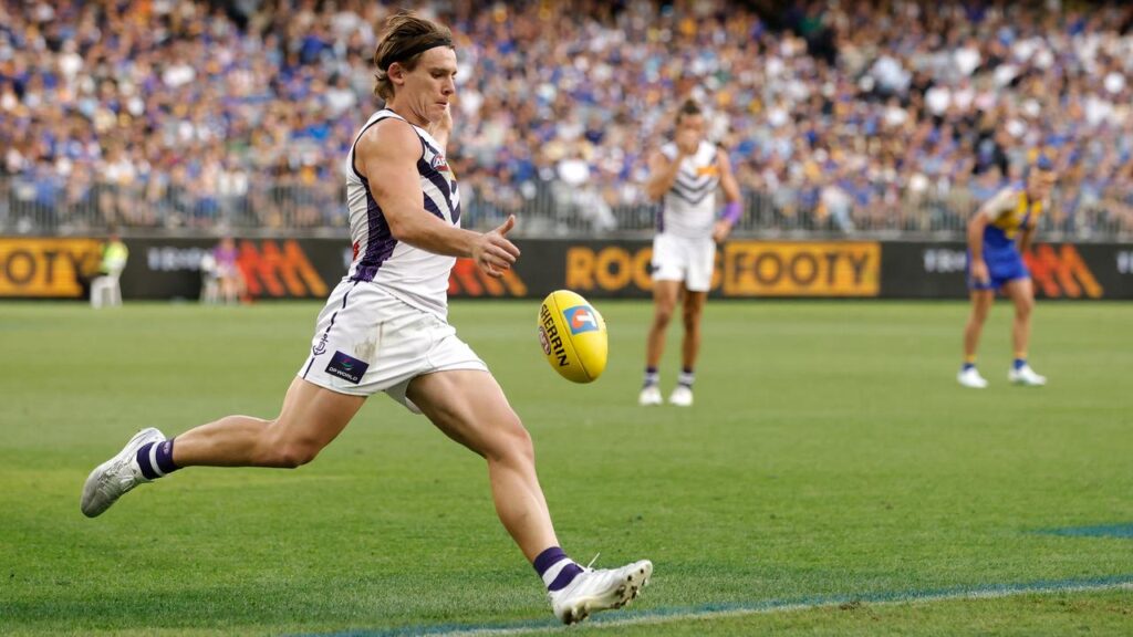 Caleb Serong will miss Freo’s date with the Saints and the chance to help them win 10 in a row.
