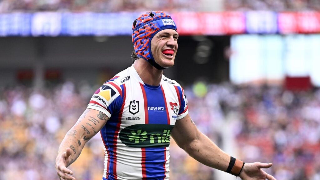 Newcastle’s Kalyn Ponga would be happy to play anywhere if chosen for State of Origin.

