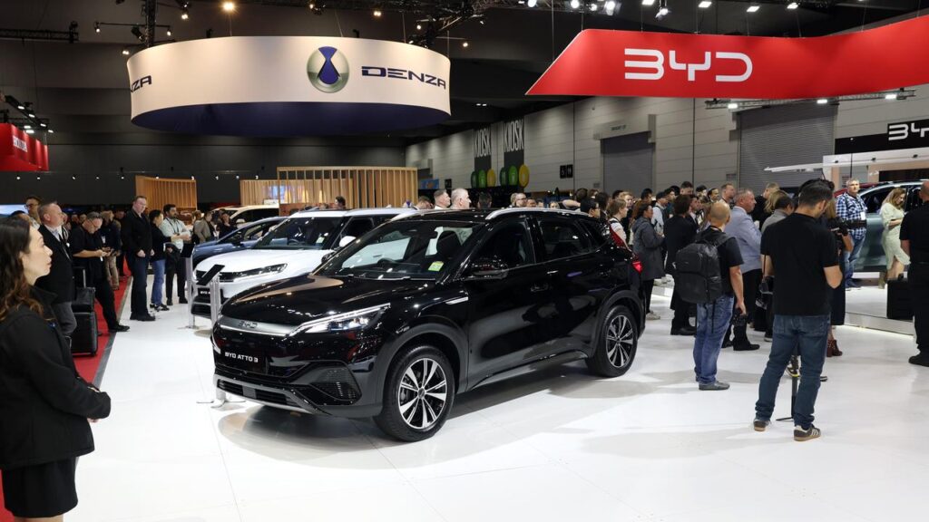BYD’s Sealion 7 SUV was Australia’s top-selling electric car in April.
