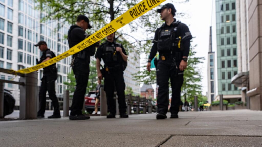 A passerby was hit during an exchange between Secret Service officers and a 21-year-old man.
