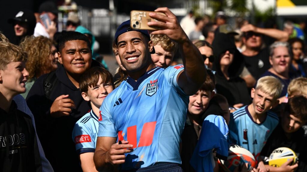 Tolu Koula is looking forward to his first game for NSW, wherever in the backline that may be.
