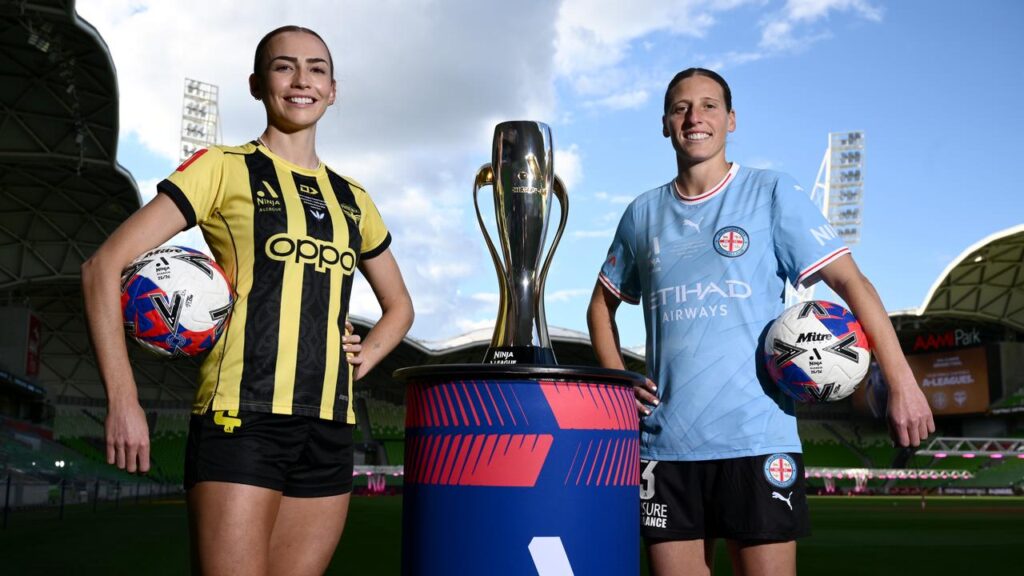 Wellington’s Mackenzie Barry and Melbourne City’s Rebekah Stott are ready to lead their teams. 
