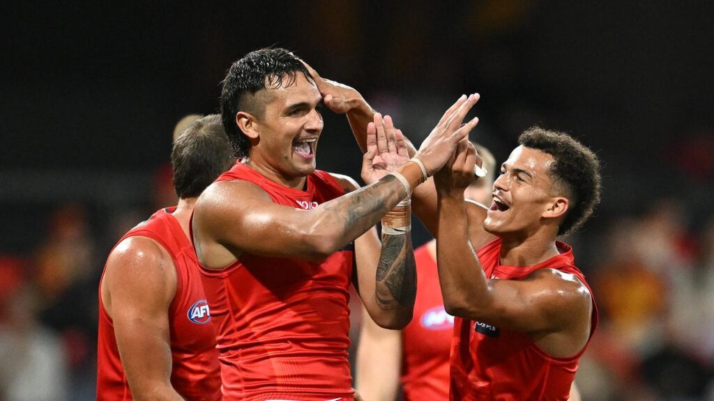 Jamarra Ugle-Hagan has made an immediate impact for the Suns, scoring three goals against GWS.
