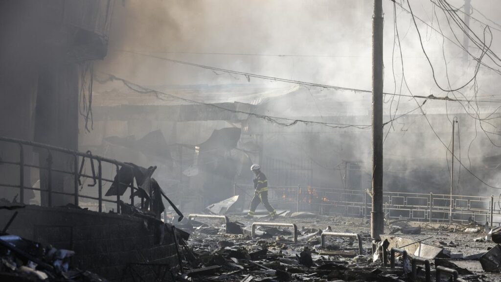 Russia authorities say strikes on Kyiv are ⁠a response ‌to Ukrainian drone hits on a student dorm.
