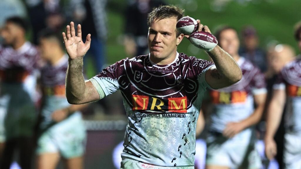 Jake Trbojevic has exercised his option to extend his stay at Manly.
