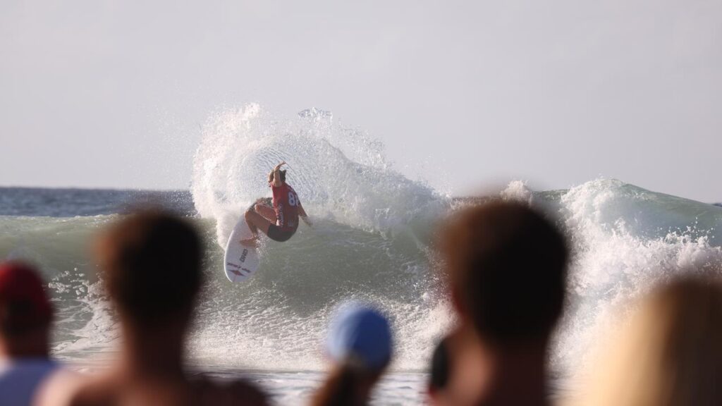 Australian veteran Stephanie Gilmore scored a cherished win for the old guard at Snapper Rocks.
