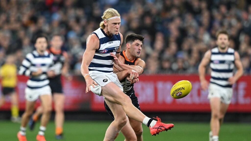 Ollie Dempsey was controversially denied a goal against Carlton at the MCG.
