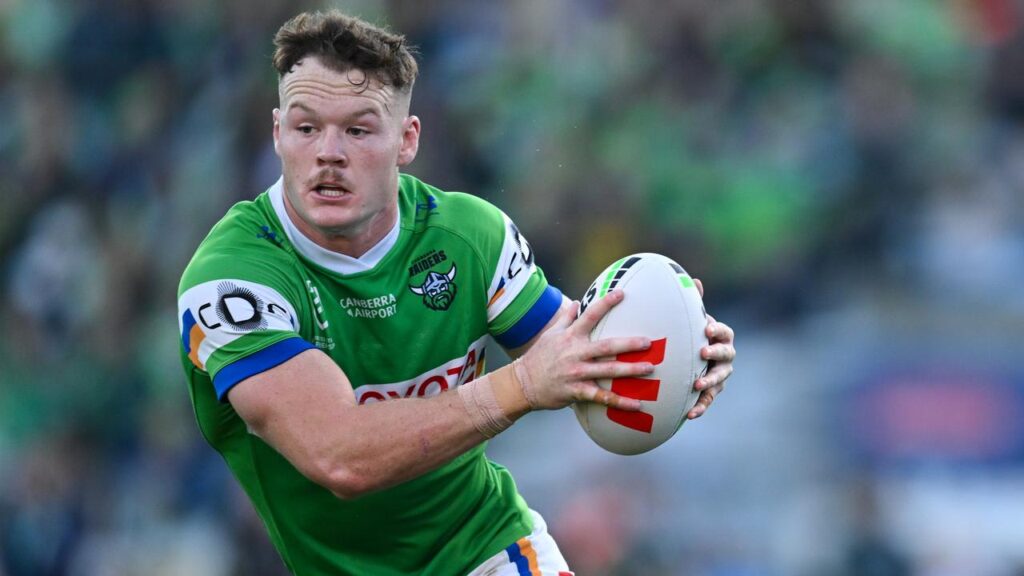 Ethan Strange is poised to return for Canberra against North Queensland on Sunday. 
