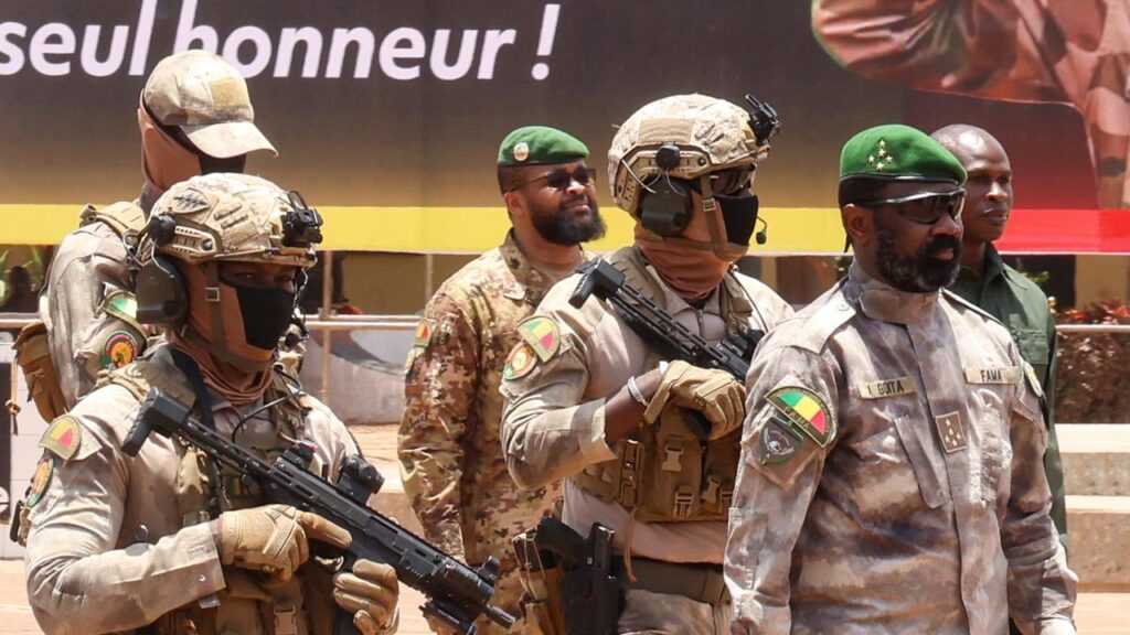 Al-Qaeda-linked insurgents urged Malians to rise up against the country’s military-led government.
