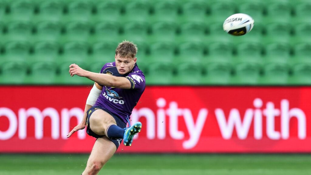 Keagan Russell-Smith will cover for Storm star Cameron Munster at five-eighth against the Bulldogs.
