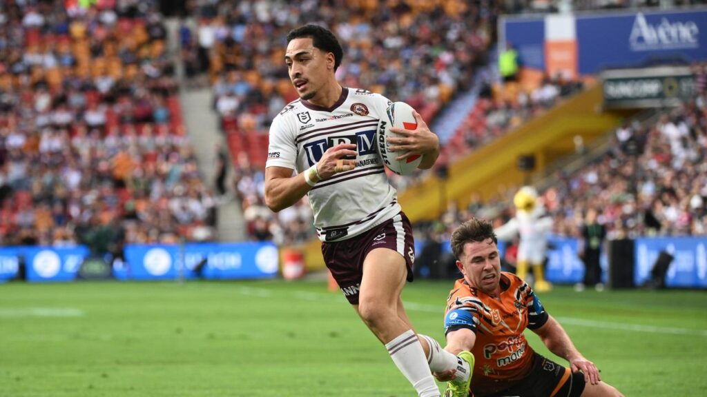 Lehi Hopoate has been suspended for an incident in Manly’s Magic Round win against Wests Tigers.
