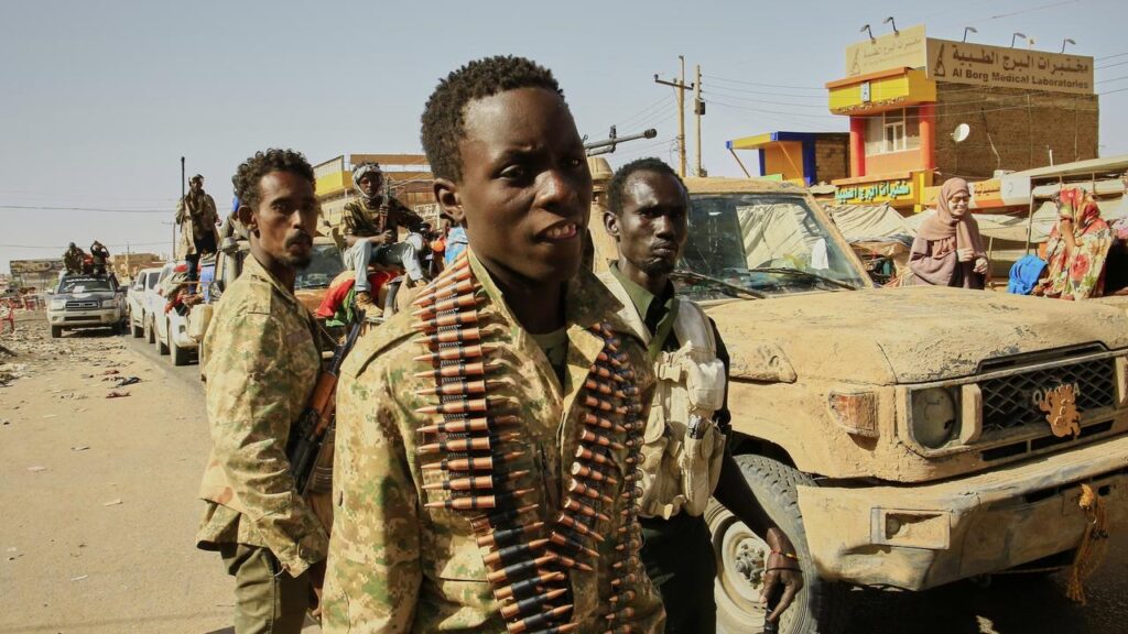 Sudan’s army is accused of using drones to target a market in West Kordofan, killing 28.

